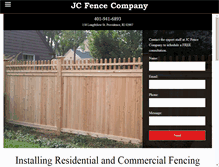 Tablet Screenshot of jcfence.com